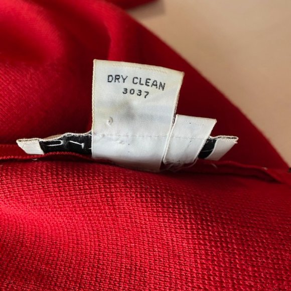 Outlander Red Midi Dress - Wool Blend - Petite Small - Vintage - Picture 12 of 15
